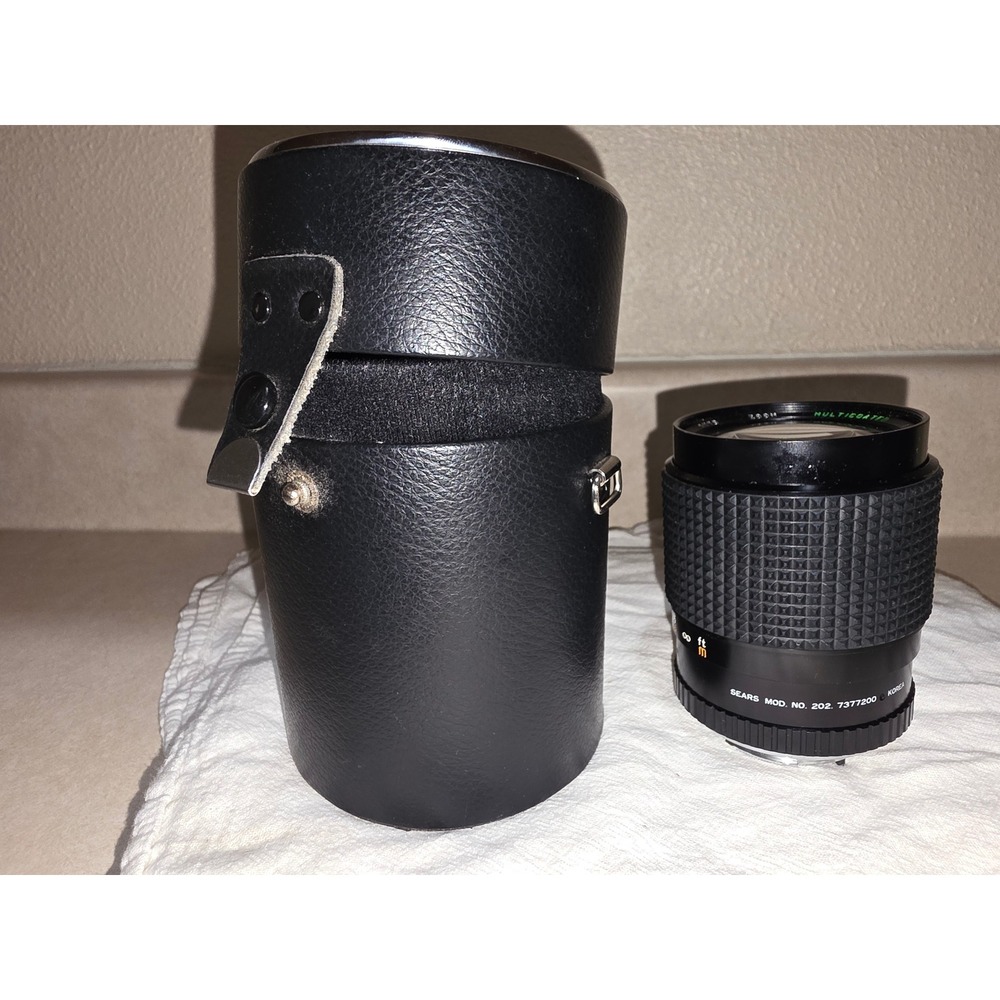 Sears 28-70mm f3.5-4.5Auto Zoom Macro Lens Minolta MD Mount with Case202.7377200